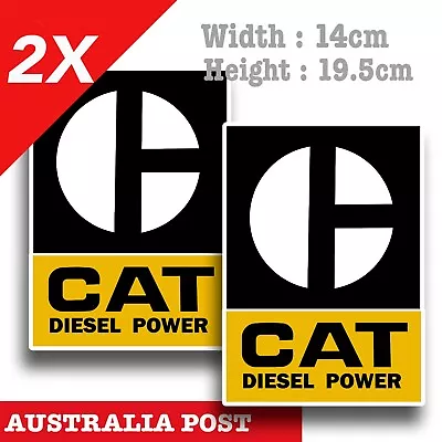 Caterpillar Diesel Power Logo X2 Large Decal Stickers • $22