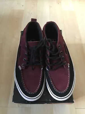 Vans Chukka Del Barco Port Royal/Black (Burgundy) Men’s Uk7 Unisex Worn Once • £50