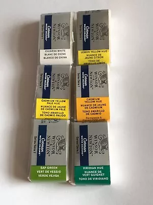 Winsor & Newton Cotman Watercolour X 6 WHOLE PANS - BRAND NEW • £10.50