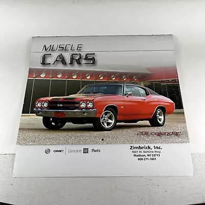 2011 GM Dealer Muscle Car Wall Calendar Free Shipping • $8.95