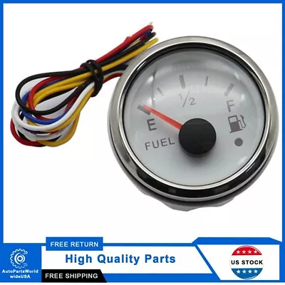 2  52MM Universal Gas Fuel Level Gauge Red LED Fit Marine Boat Car 240-33ohms US • $19.29