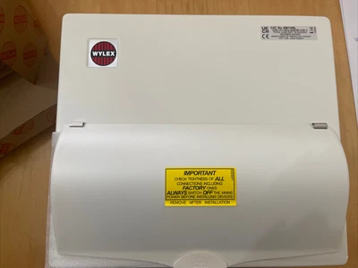 £250 • Buy Wylex Consumer Unit Amendment 3 Metal Clad 11 Way + Isolator C/w 8 Rcbo Nhxs1