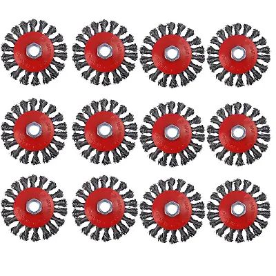 12 Pack 4 Inch Wire Wheels For Angle Grinder Wire Brush For 4 1/2 Angle Grinder • $45.35
