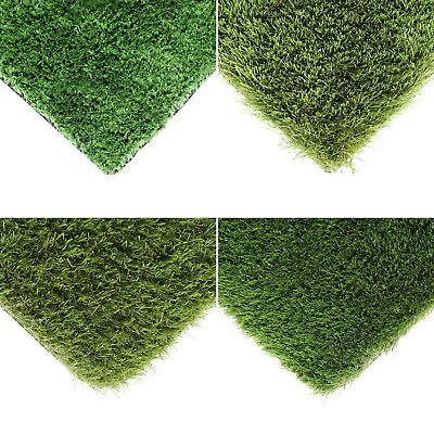 £0.99 • Buy CLEARANCE Artificial Grass Carpet Turf Realistic Fake Lawn Natural Green Garden