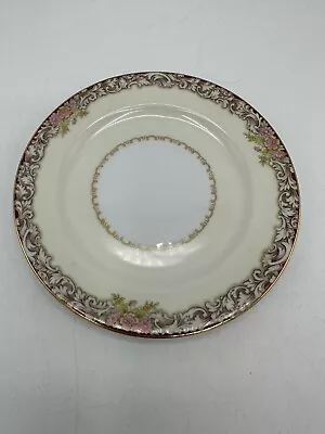 VTG Noritake Harmony 6 1/2  Floral Gold Trim Bread Plate Made In Occupied Japan • $3.99