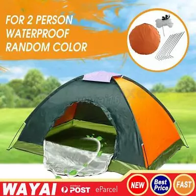 3-4 Man Person Pop Up Tent Automatic Family Festival Beach Fishing Camping Tent • $32.99