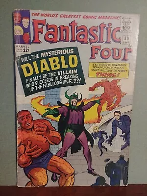 Fantastic Four #30 - 1964 - 1st App. Diablo - Marvel -   4.5 • $84.99