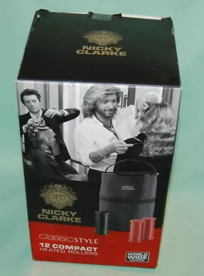 Nicky Clarke Classic Style 12 Compact Heated Rollers Boxed With Instructions. • £19.99