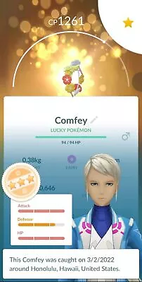 Comfey ✔ Unregistered ✔  Pokemon ✔  Regional ✔  RARE ✔  GO • $2.09