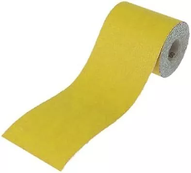 Faithfull 115mm X 10m 120g Aluminium Oxide Paper Roll - Yellow • £8.85