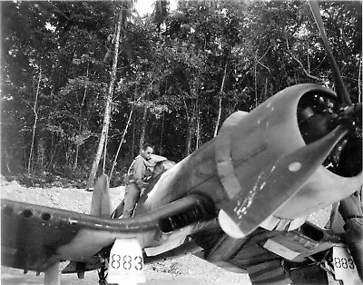 WW2 WWII Photo Pappy Boyington F4U Corsair Black Sheep VMF-214 World War Two  • $6.49