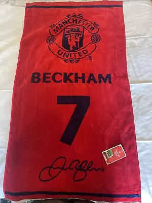 David Beckham Number 7 Manchester United Towel BNWT • £15