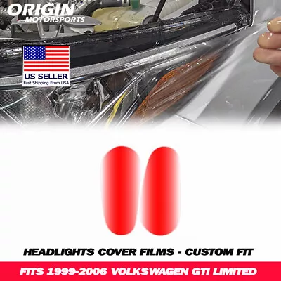 $44.99 • Buy PreCut Headlights Clear Covers Bra Film Kit PPF Fits 1999-2006 GTI LIMITED