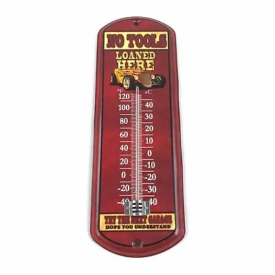 Retro Hotrod Metal Wall Mount Thermometer VPAMTHERM01 Vintage Parts Usa Hot Rod • $36.55