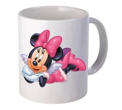 Personalised Minnie Mouse Birthday Gift Present White Mug Cup Any Name  • £8.99