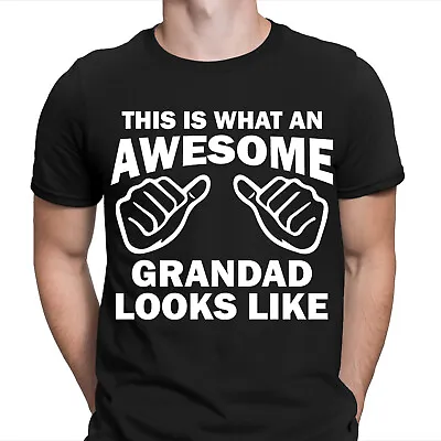 £8.99 • Buy Awesome Grandad Fathers Day Mens T-Shirts Present Gift Novelty Birthday Tee Top