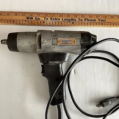 Vintage Craftsman Commercial 1/2  Drive Electric Impact Wrench Gun 120v 4.0a • $30.39