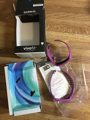 Garmin VivoFit Activity Tracker Small Band & Large Band Purple • $11.99