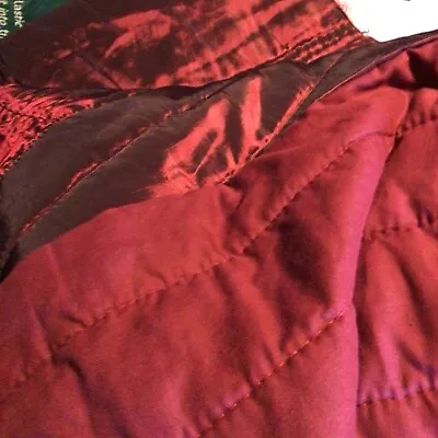 King Size Burgundy Bed Throw M & S • £25