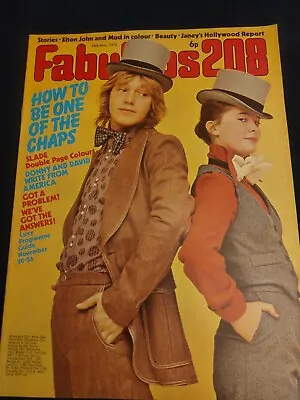 Vintage FABULOUS 208 Magazine 24 NOVEMBER 1973 Slade Poster Osmonds Elton 156A • £12.50