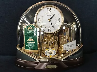 Seiko Melodies In Motion Mantel Clock Christmas QXW416GR NIB • $99.95