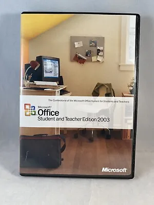 Microsoft Office Student And Teacher Edition 2003 Word Excel W/ Key Genuine • $10