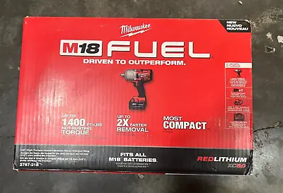 Milwaukee 2767-21B M18 FUEL Cordless 1/2 In High Torque Impact Wrench Kit (5.0Ah • $449