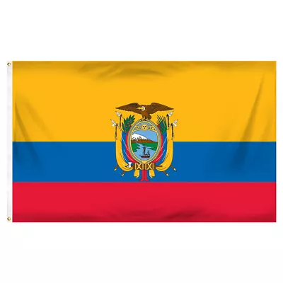 Ecuador 3ft X 5ft Printed Polyester Flag • $6.45