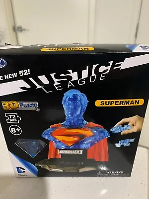 DC Comics Superman 3D Puzzle Justice League 72pcs 8+ The New 52 • $29.95