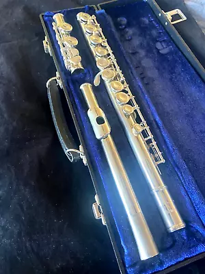 Yamaha Yfl 225n Overhauled Flute Offset G C Foot Video Demo • $450