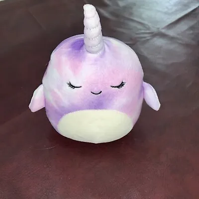 Squishmallow 5 Inch Nabila The Narwhal KellyToy Super Soft Mini Purple • $9.99