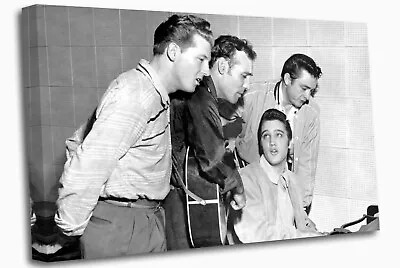 Elvis  Carl Johnny Jerry Canvas Wall Art  Print Ready To Hang • $26.09