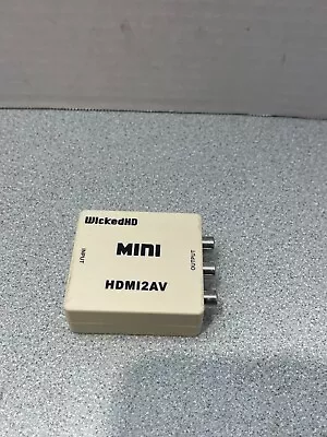 Mini HDMI To Composite AV Adapter In Box Mini HDM12AV WHITE • $12.18