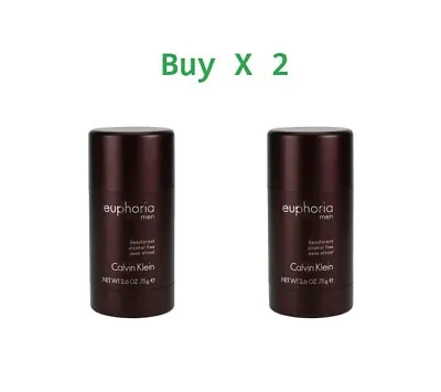 Calvin Klein Euphoria Men 2 X 75g Deodorant Stick New • £28.99