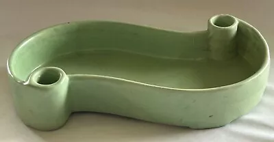Vintage Mid Century Modern Royal Haeger Green Planter & Candle Holder Great Cond • $24.50