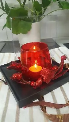LANDON TYLER  HANDCRAFTED TEALIGHT CANDLE HOLDER WITH CANDLE Size:16X16 CM • £20