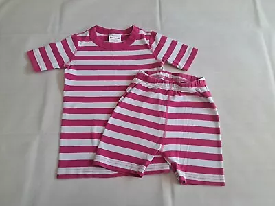 Hanna Andersson Girls Pajamas Size 6/7   120 Organic Short Johns PJs • $12.99