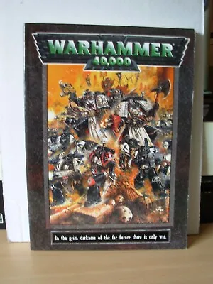 WARHAMMER 40000 Rule BOOK Paperback Games Workshop 1998 40K Guide Rick Priestly • £17.99