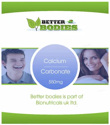 £4.49 • Buy Calcium Carbonate 550mg Tablets Healthy Bones Teeth Indigestion Acid Reflux 