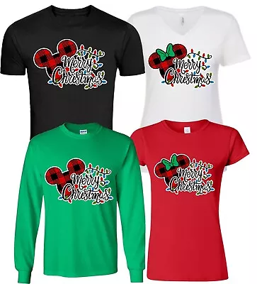 $13.99 • Buy DISNEY FAMILY MERRY Christmas Vacation T-Shirts, Minnie,Mickey 
