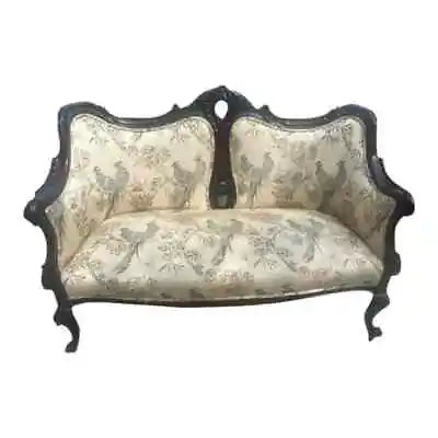 Antique Mahogany American 2 Seater Love Seat French Style • $875