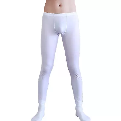 US Mens Compression Pants Stretchy Tights Trousers Solid Color Base Layer Pants  • $11.09