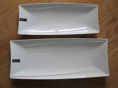 Verdici Design Set Of 2 White Rectangular Serving Dishes • $7.32