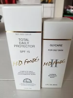 MD Forte GLYCARE OILY SKIN II + MD Forte Total Daily Protector (Discontinued) • $350