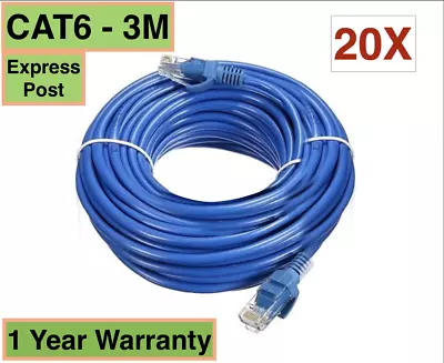 20X 8ware CAT6 RJ45 Premium Ethernet Network LAN Cable 3m - Express Postage • $69.95