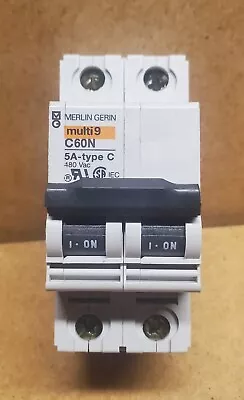 Merlin Gerin C60N  2 Pole  5Amp  Breaker • $17.90
