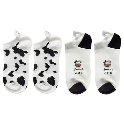 2 Pairs Cow Pattern Socks Runner Socks Cotton Socks • £6.27