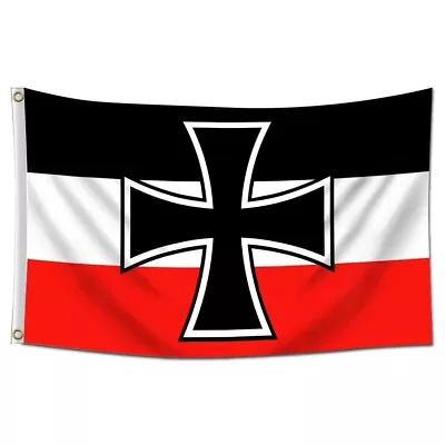 90x150cm Polyester GERMAN CROSS Imperial 2nd Reich Deutchland FLAG Outdoor Decor • $16.02