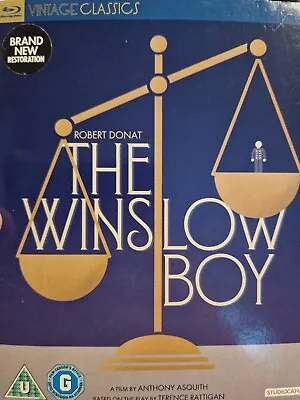 £8.39 • Buy The Winslow Boy Blu-ray (2020) Robert Donat, NEW SEALED WITH SLIPCOVER