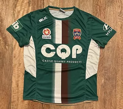 Newcastle Jets Away Jersey Soccer Shirt A-League BLK Mens XL • $33